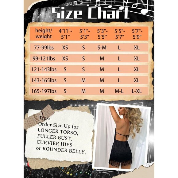 🆕 Women Black Fringe Dress Jumpsuit Sexy Western Country Concert Tassel Romper - Picture 7 of 8